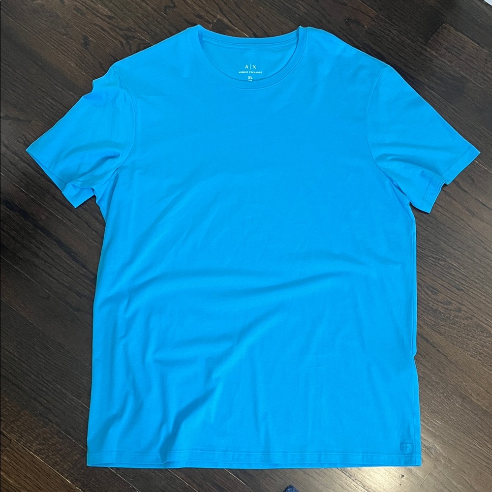 Armani Exchange Vibrant Blue Short Sleeve Tee